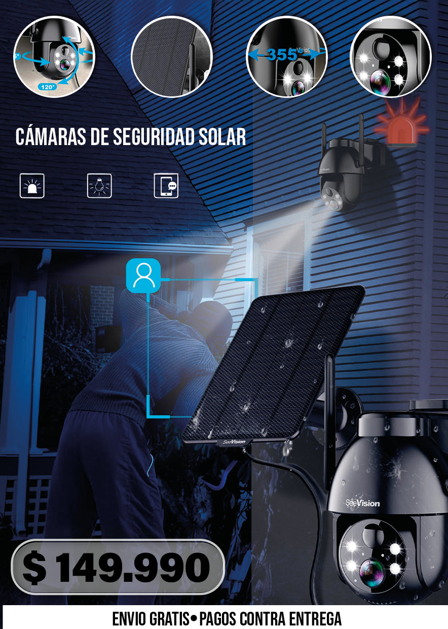 CÁMARAS DE SEGURIDAD SOLAR 4G LTE