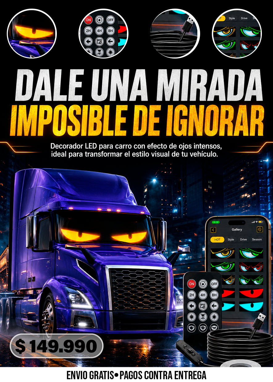 DECORADOR DE CARRO OJOS