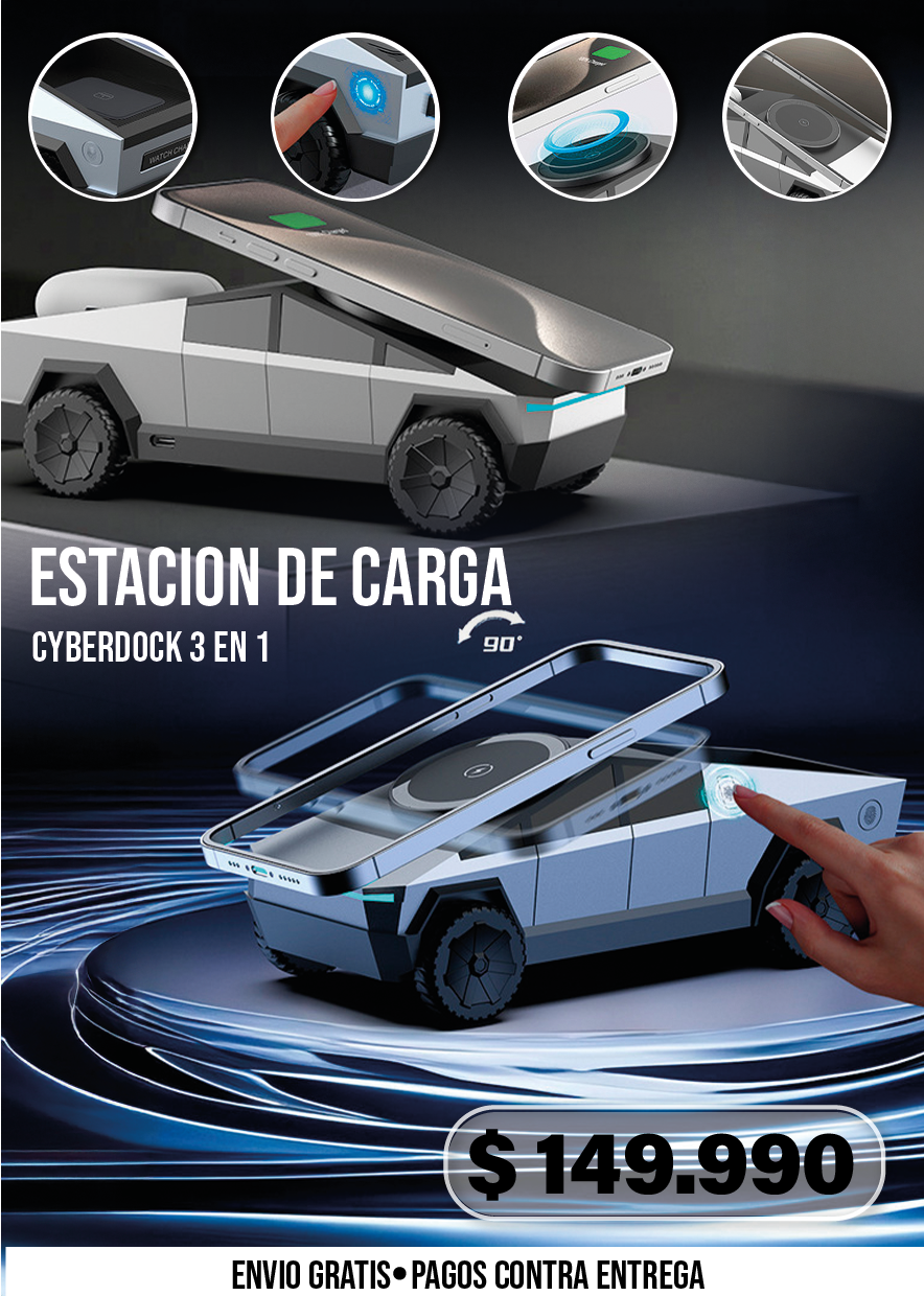 ESTACION DE CARGA CYBERDOCK 3 EN 1