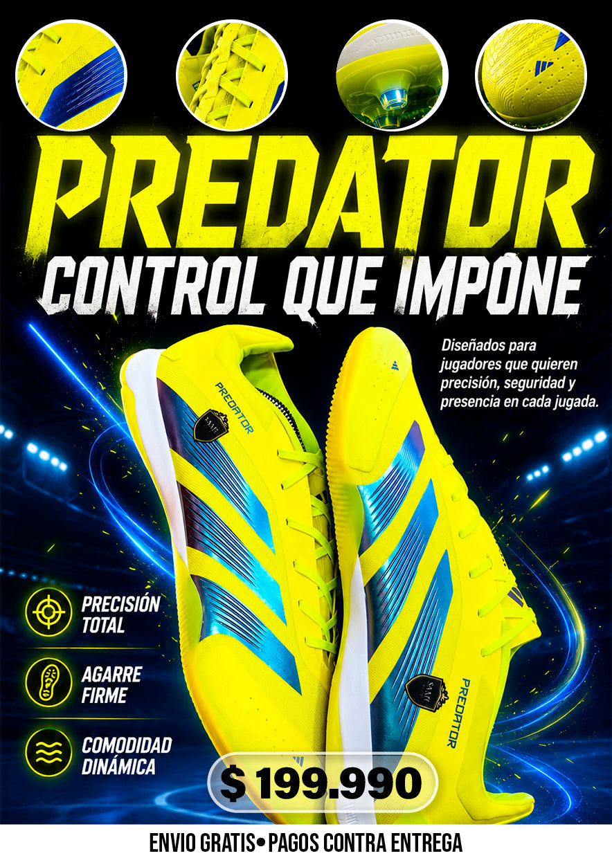 GUAYOS PREDATOR AMARILLO NEÓN