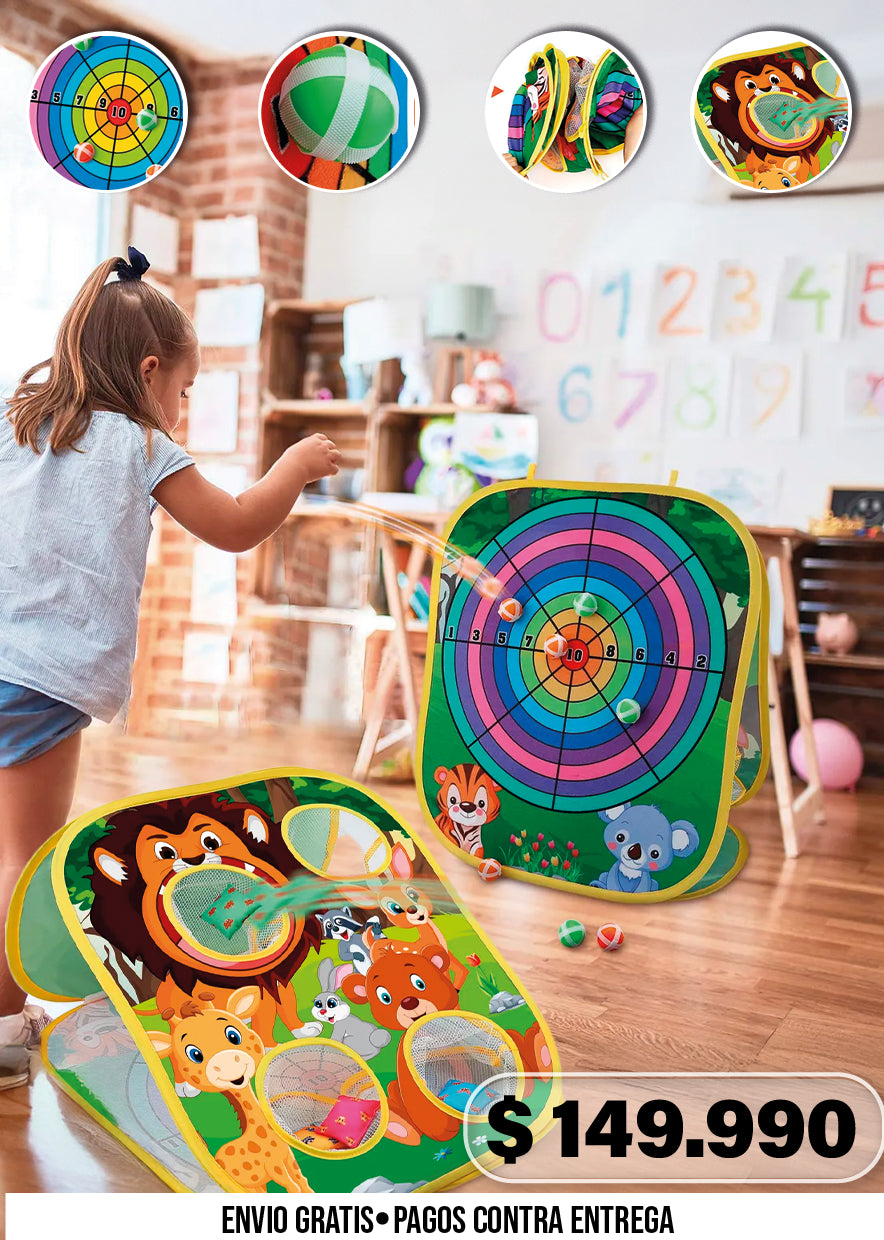 JUEGO DE LANZAMIENTO DE PUFS