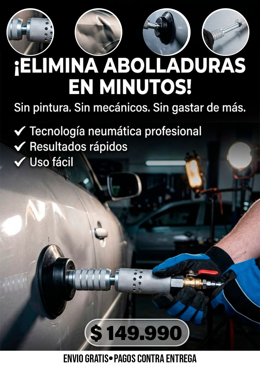 KIT PROFESIONAL EXTRACTOR DE ABOLLADURAS DE COCHE NEUMATICO