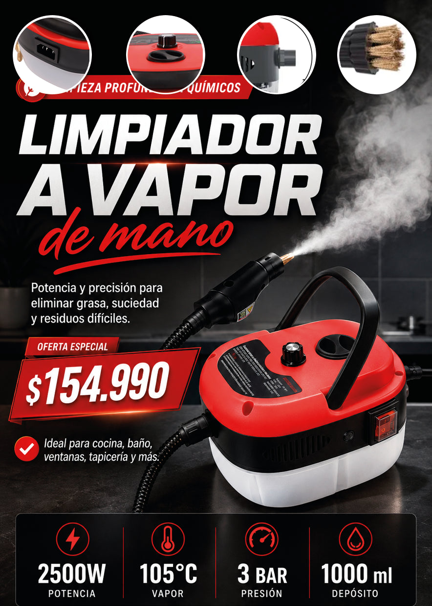 LIMPIADOR A VAPOR DE MANO
