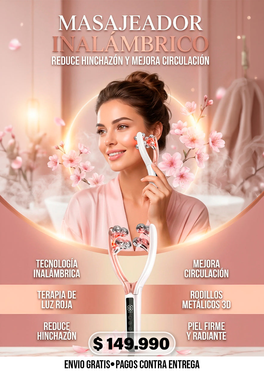 MASAJEADOR DE TERAPIA DE LUZ GLOWCHE EMS