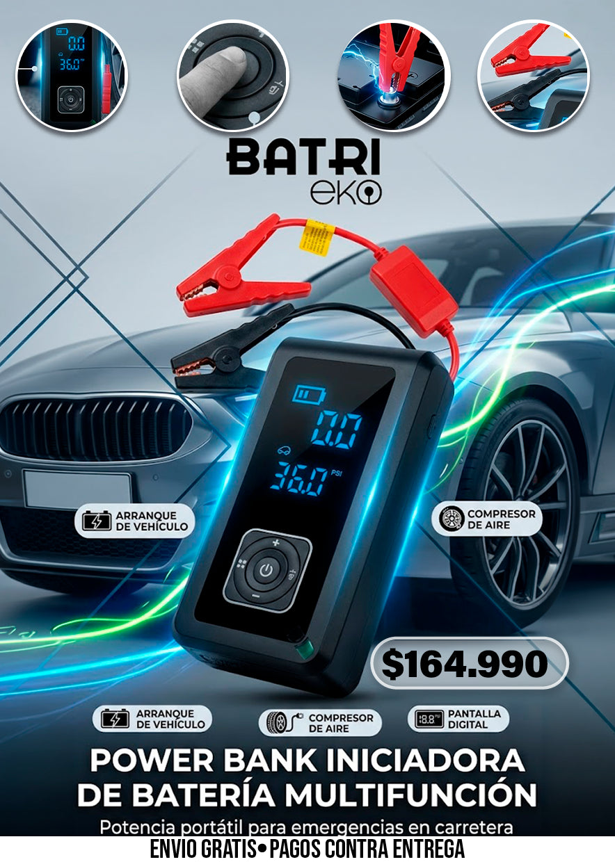 POWER BANK INICIADORA DE BATERÍA