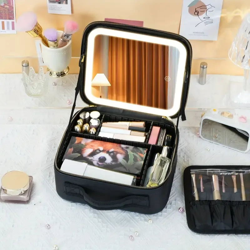 ESTUCHE PROFESIONAL DE MAQUILLAJE LED-T