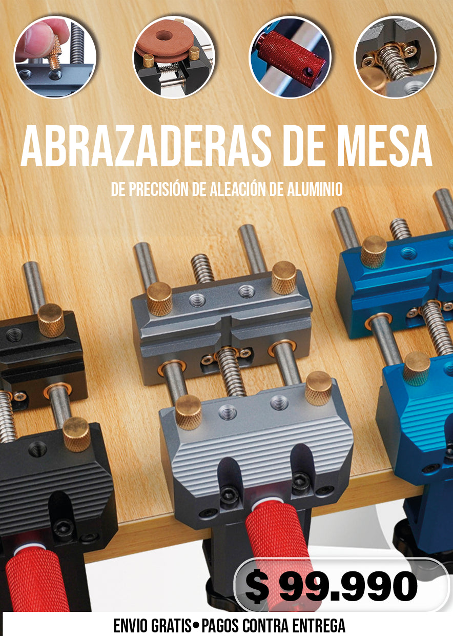 ABRAZADERAS DE MESA DE PRECISIÓN DE ALEACIÓN DE ALUMINIO