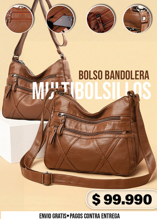 BOLSO BANDOLERA MULTIBOLSILLOS