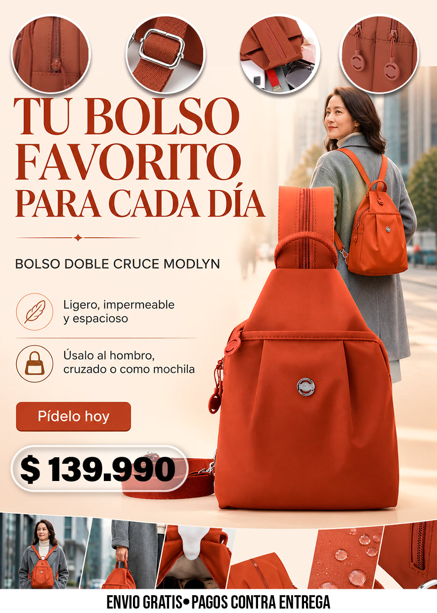 BOLSO DOBLE CRUCE MODLYN