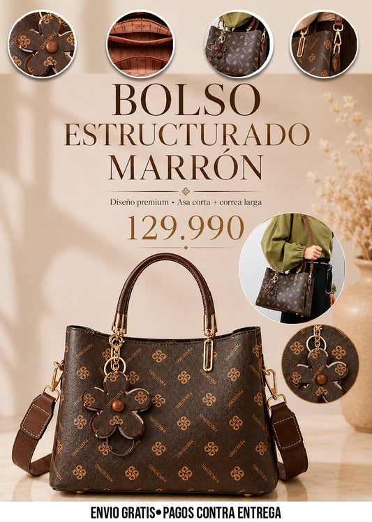 BOLSO ESTRUCTURADO MARRÓN