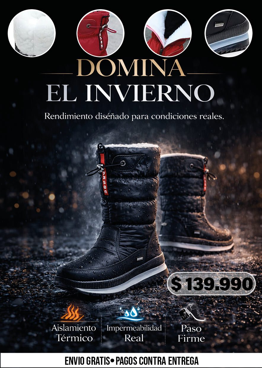 BOTAS DE NIEVE CORTAS ACOLCHADAS