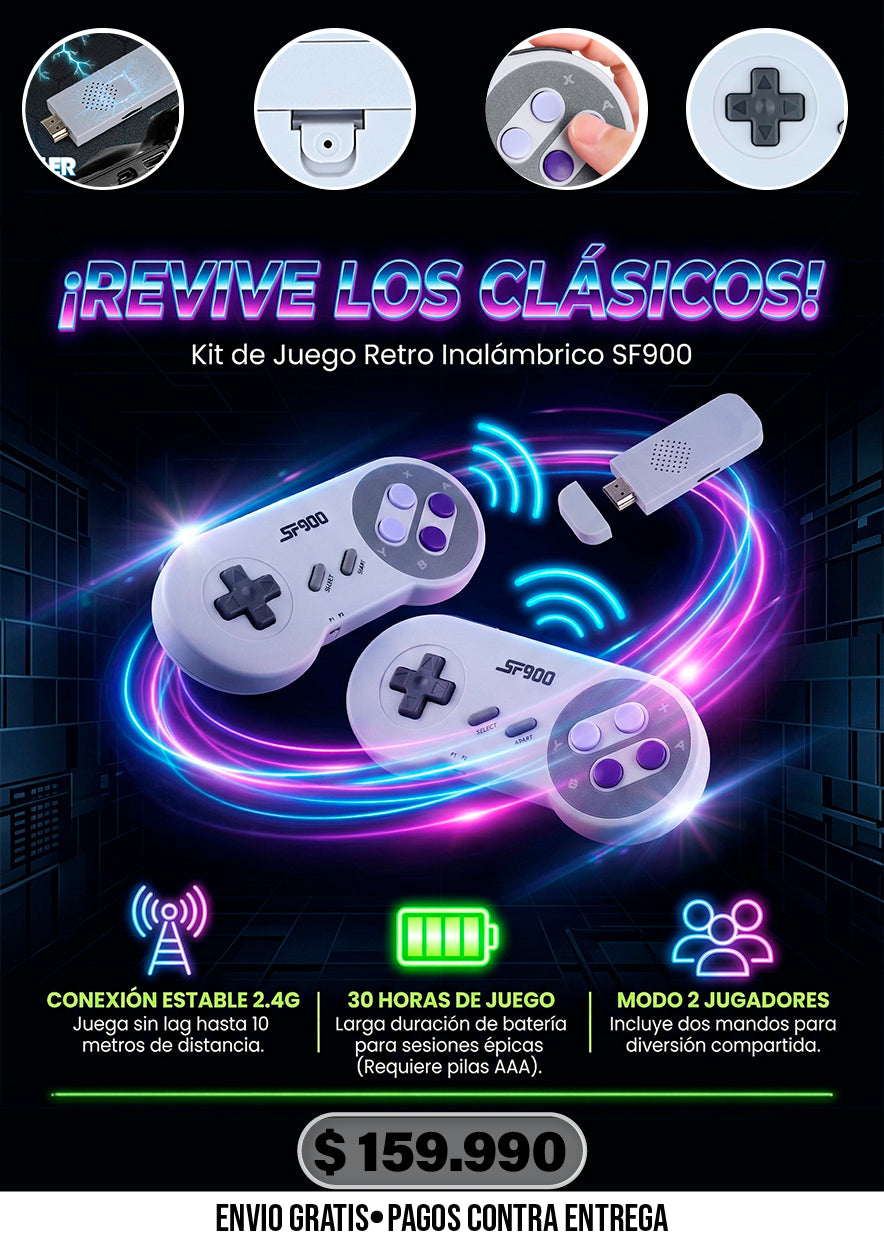 CONSOLA DE VIDEOJUEGOS RETRO HDMI SF900