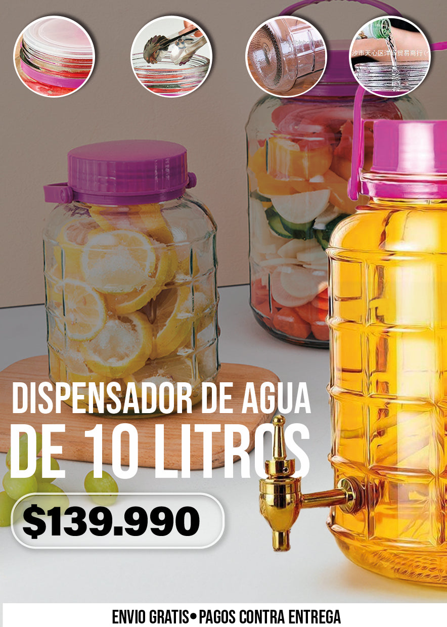 DISPENSADOR DE AGUA DE 10 LITROS