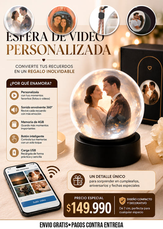 ESFERA DE VIDEO PERSONALIZADA / VIDEO SPHERE