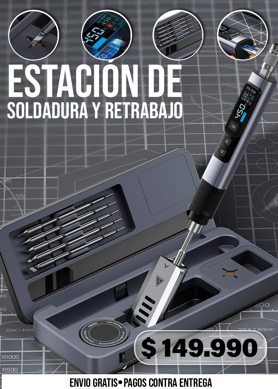 ESTACIÓN DE SOLDADURA Y RETRABAJO