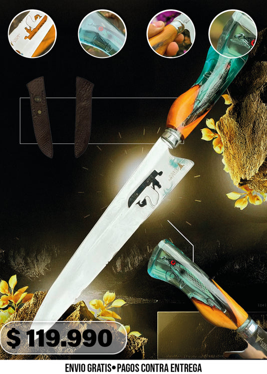 FACA ARTESANAL PESCADOR PREMIUM