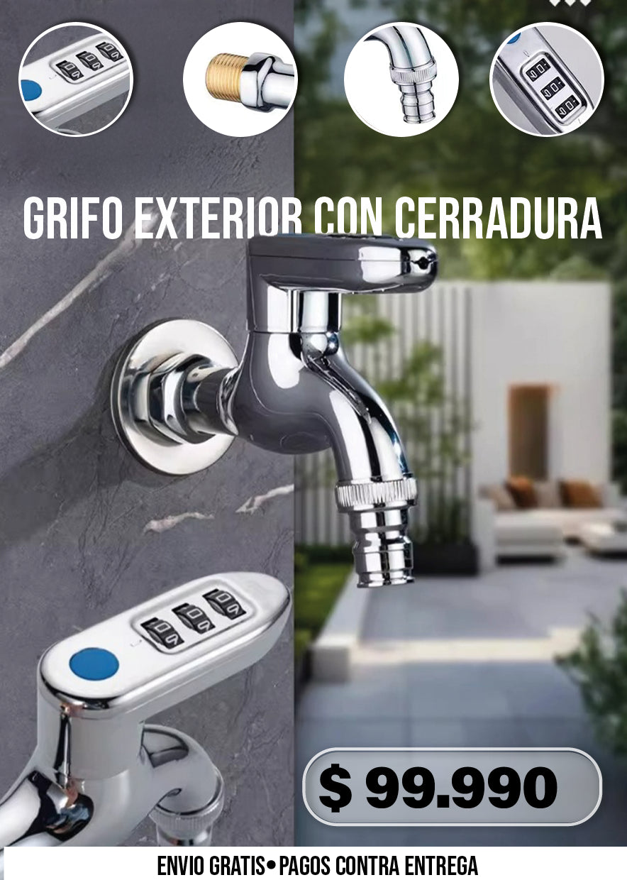 GRIFO EXTERIOR CON CERRADURA