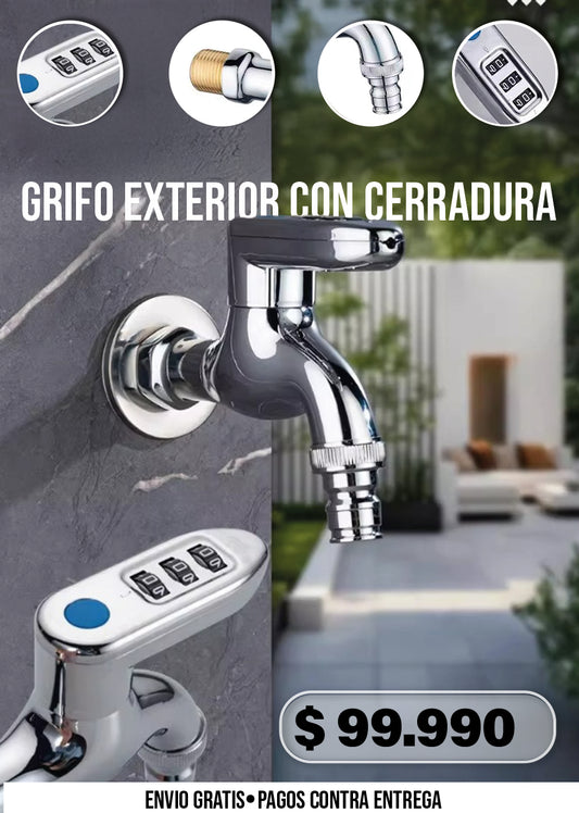 GRIFO EXTERIOR CON CERRADURA