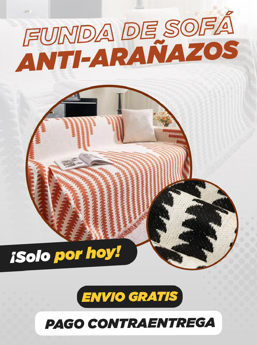 FUNDA DE SOFA ANTI ARAÑAZOS- IM