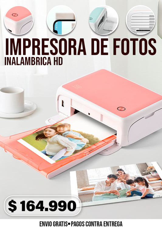 IMPRESORA DE FOTOS INALAMBRICA HD