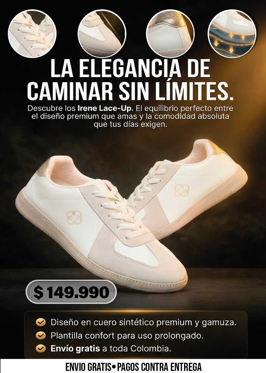 IRENE LACE-UP SNEAKERS