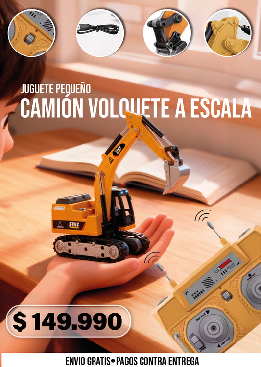 JUGUETE PEQUEÑO CAMIÓN VOLQUETE A ESCALA
