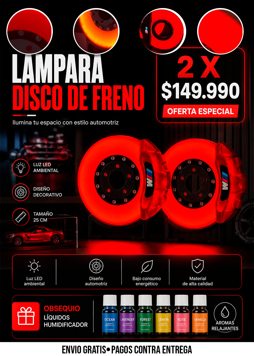 LÁMPARA DE DISCO DE FRENO