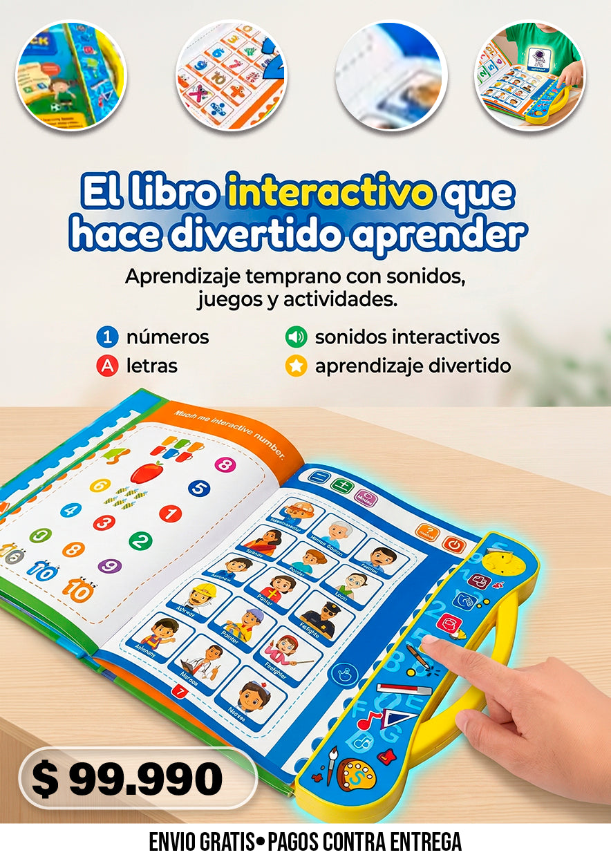 LIBRO INTERACTIVO EDUCATIVO PARA NIÑOS