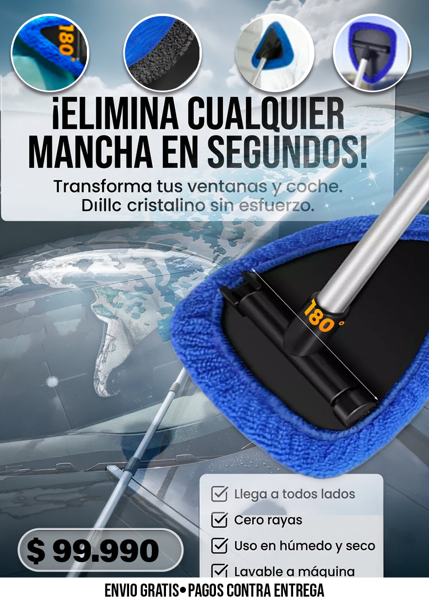 LIMPIADOR DE VENTANAS CON CABEZAL ROTATORIO