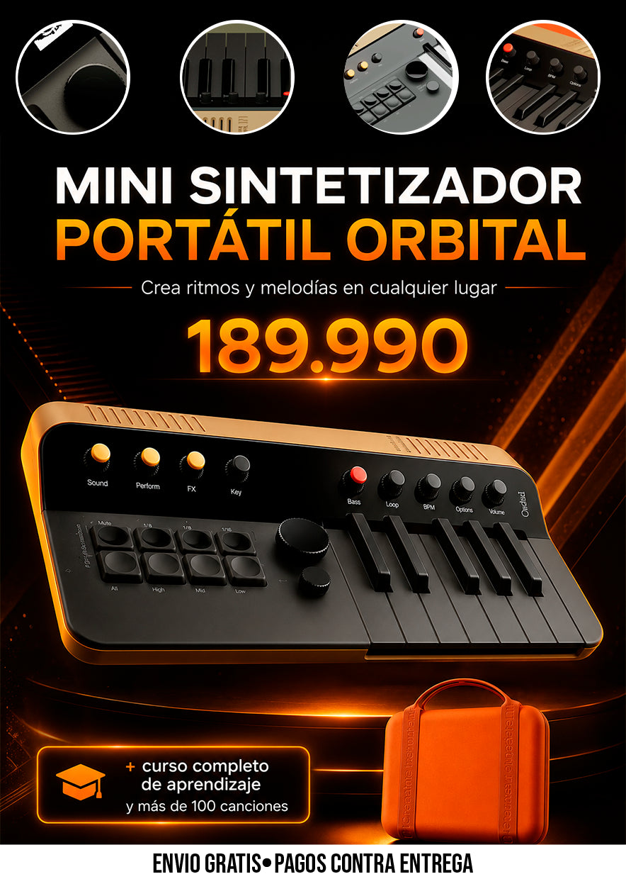 MINI SINTETIZADOR PORTÁTIL ORBITAL