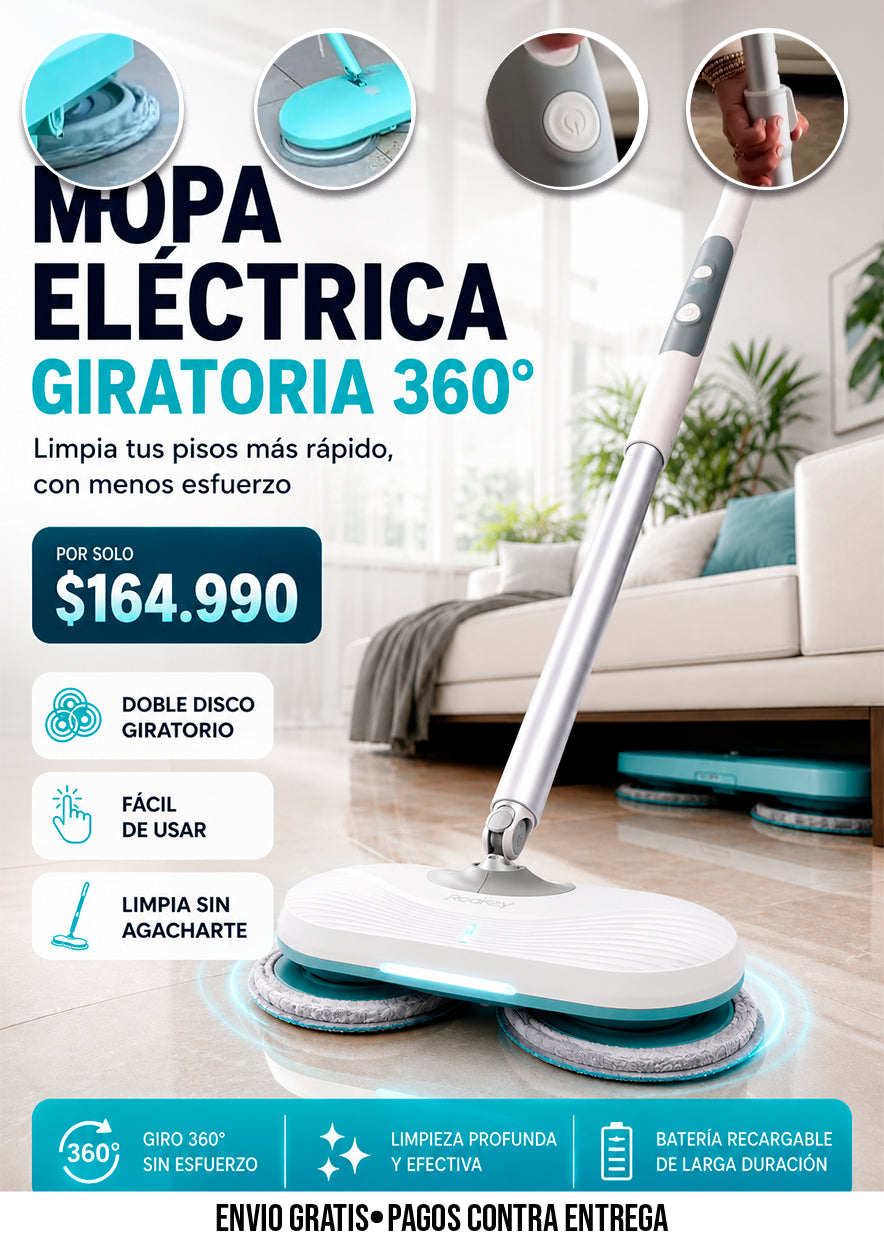 MOPA ELÉCTRICA GIRATORIA 360°