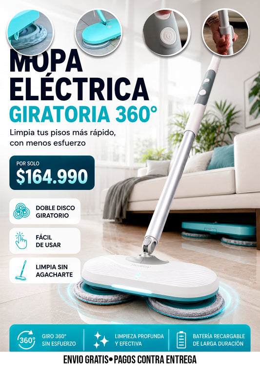 MOPA ELÉCTRICA GIRATORIA 360°