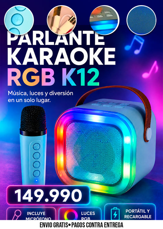 PARLANTE KARAOKE RGB K12