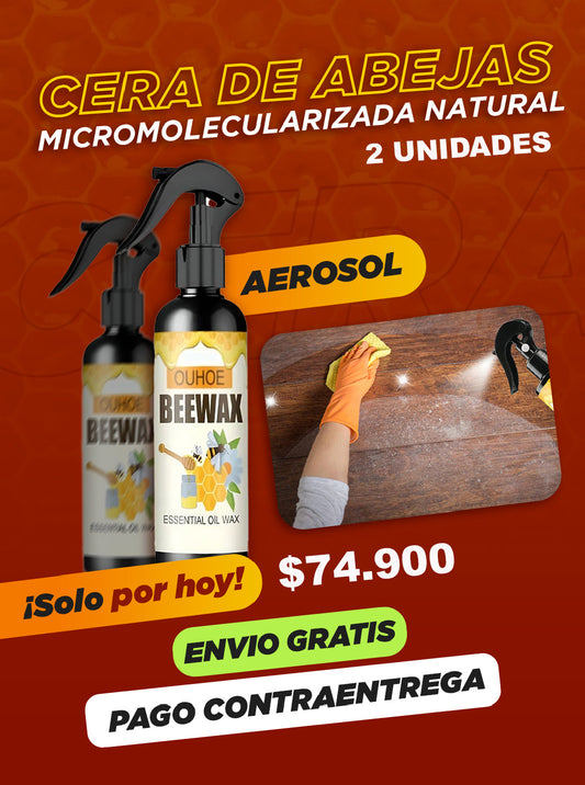 PACK X 2 CERAS DE ABEJAS MICROMOLECULARIZADA Y GUÍA CAPA PROTECTORA