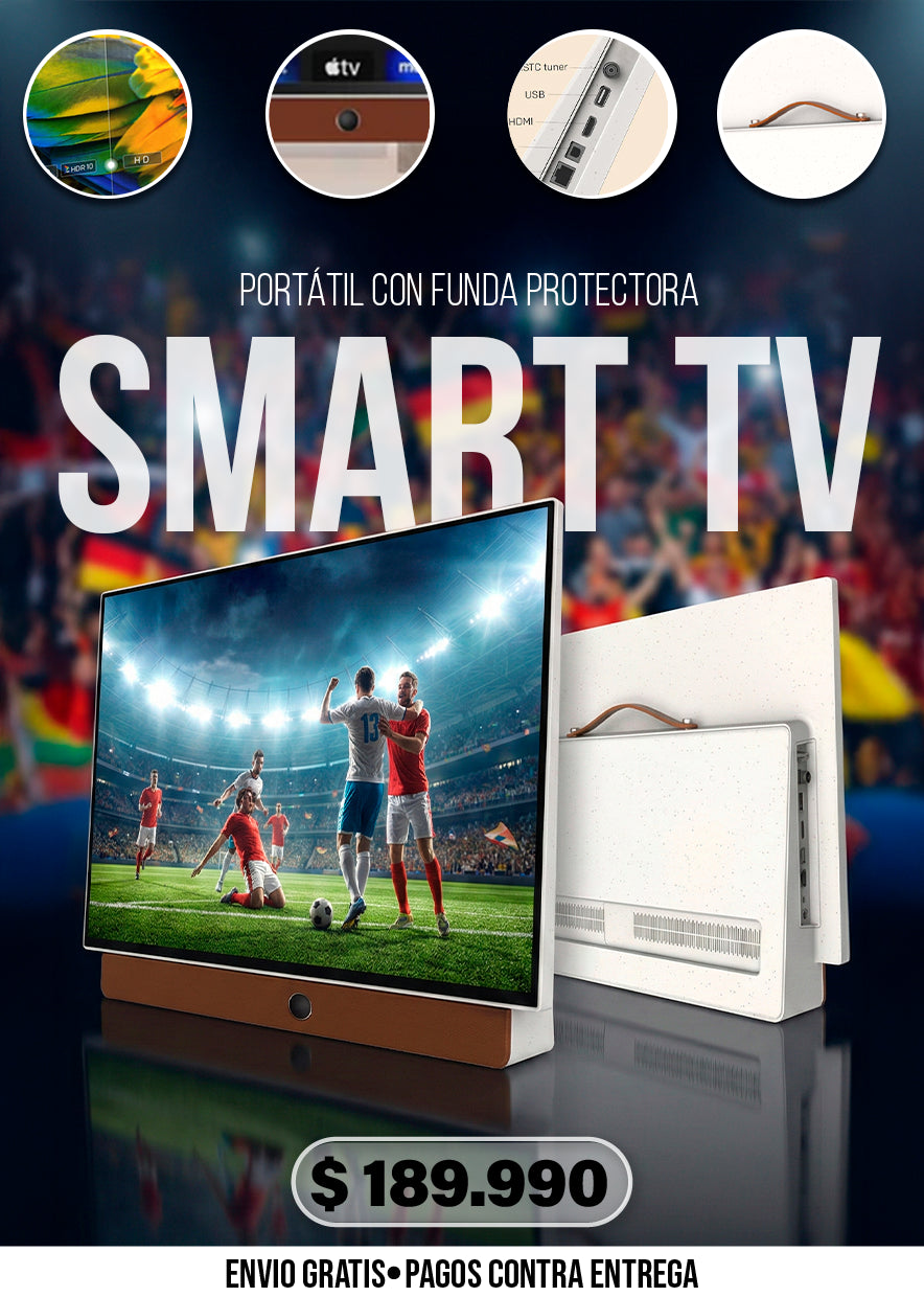 SMART TV PORTÁTIL CON FUNDA PROTECTORA