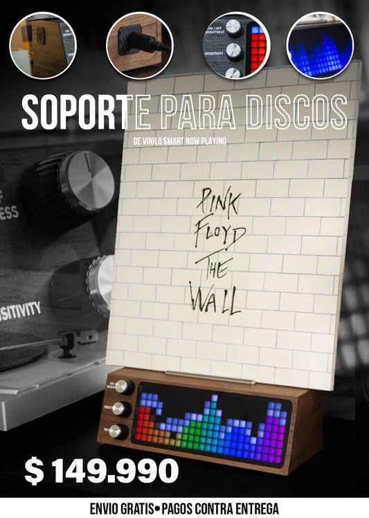 SOPORTE PARA DISCOS DE VINILO SMART NOW PLAYING