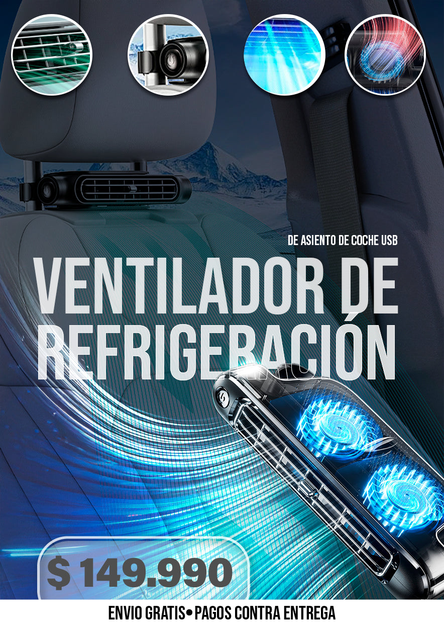 VENTILADOR DE REFRIGERACIÓN DE ASIENTO DE COCHE USB
